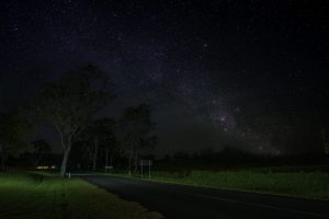 Carney Creek Road with Milkyway arch overhead